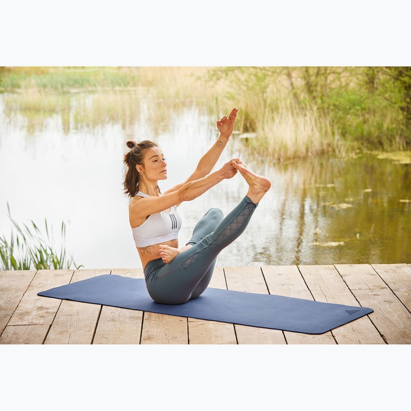 Постелка за йога adidas Premium Yoga 5mm trace blue 7