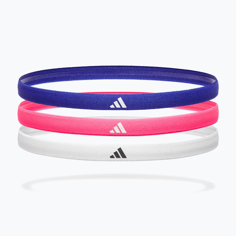 Ленти за глава adidas Hairbands 3 pack lucid blue/lucid pink/white
