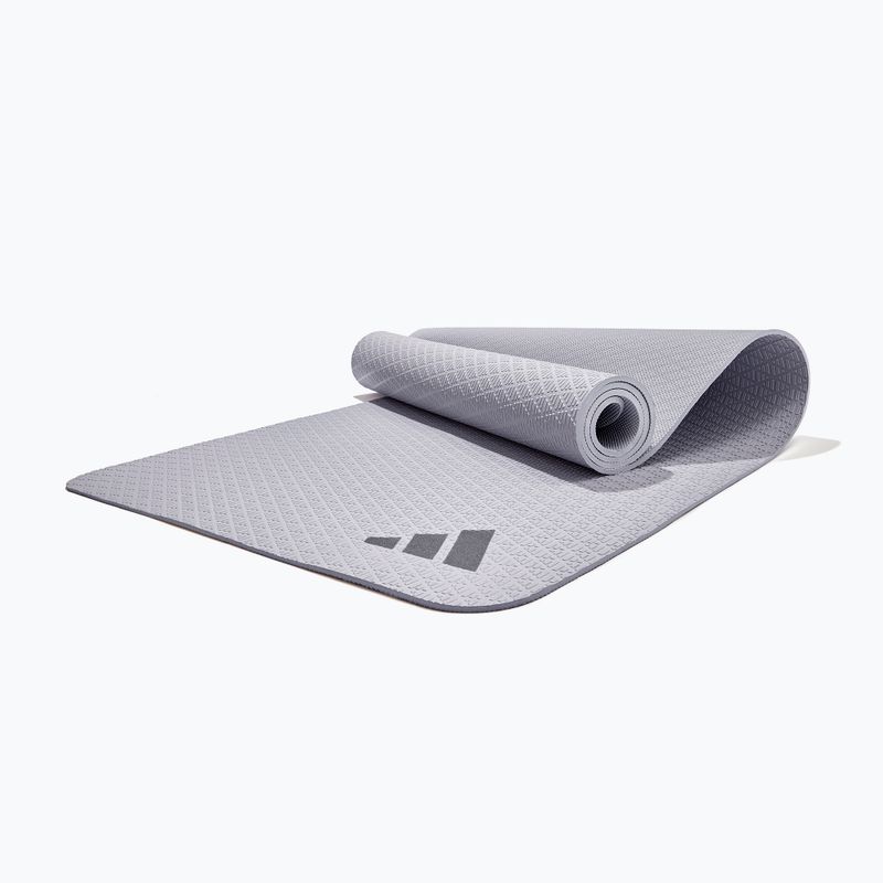 Постелка за фитнес adidas Yoga 6 mm silver/violet 6