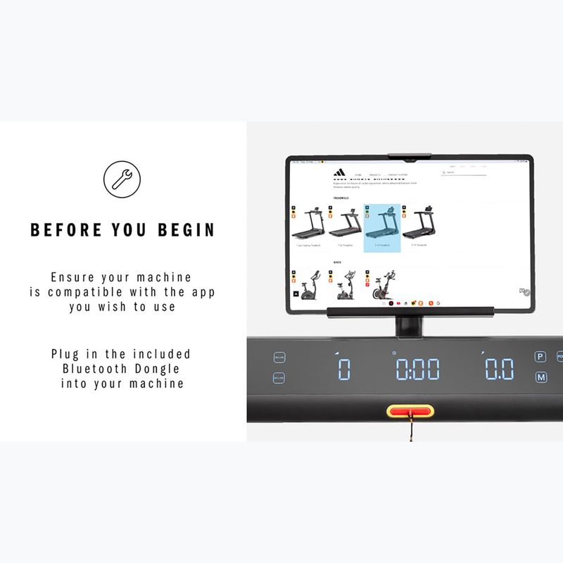 Електрическа пътека adidas T-1 Folding Treadmill черна 15