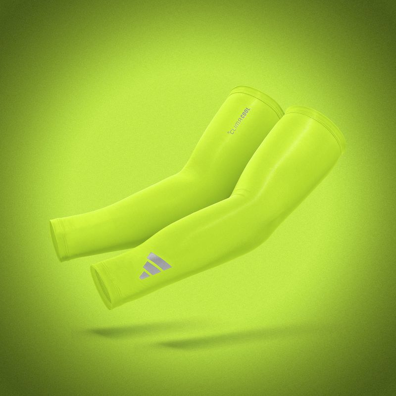 Компресионни ръкави adidas Climacool Compression Arm Sleeves lucid lemon 5