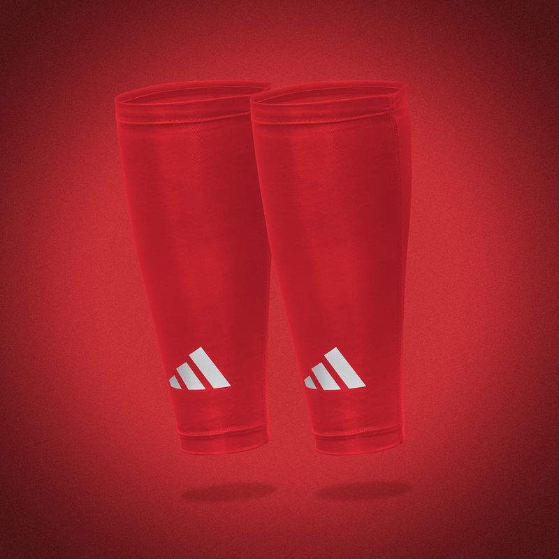 Компресионни превръзки за прасец adidas Climacool Compression Calf Sleeves true red 6