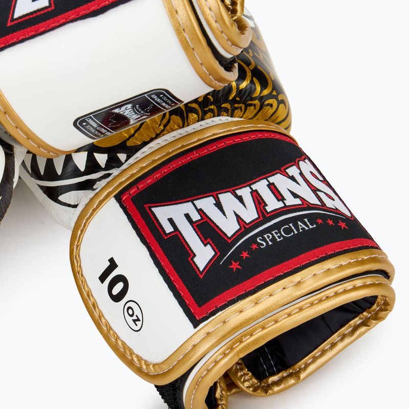 Боксови ръкавици Twins Special Fancy FBGVL3-52 white/gold 5