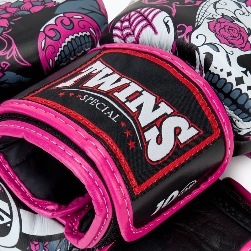 Боксови ръкавици Twins Special Fancy FBGVL3-53 Skull pink/black 5