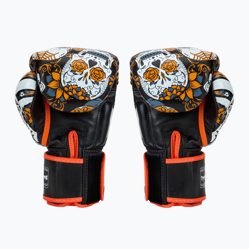Боксови ръкавици Twins Special Fancy FBGVL3-53 Skull orange/black 2