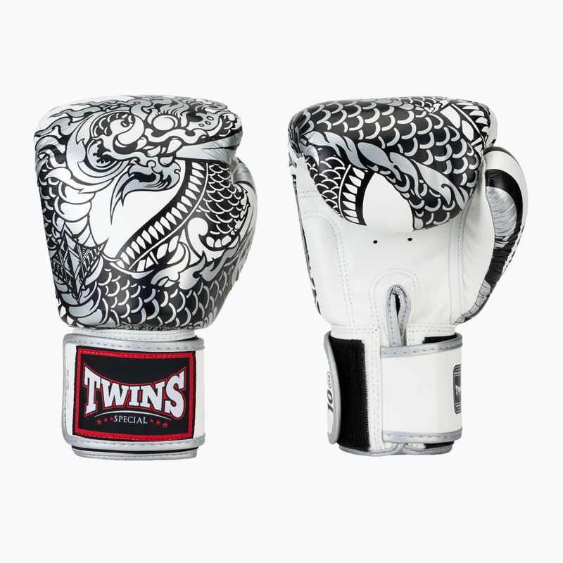 Боксови ръкавици Twins Special Fancy FBGVL3-52 white/silver 3