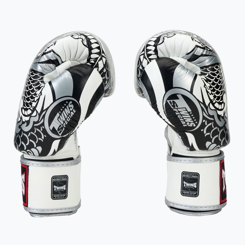 Боксови ръкавици Twins Special Fancy FBGVL3-52 white/silver 4