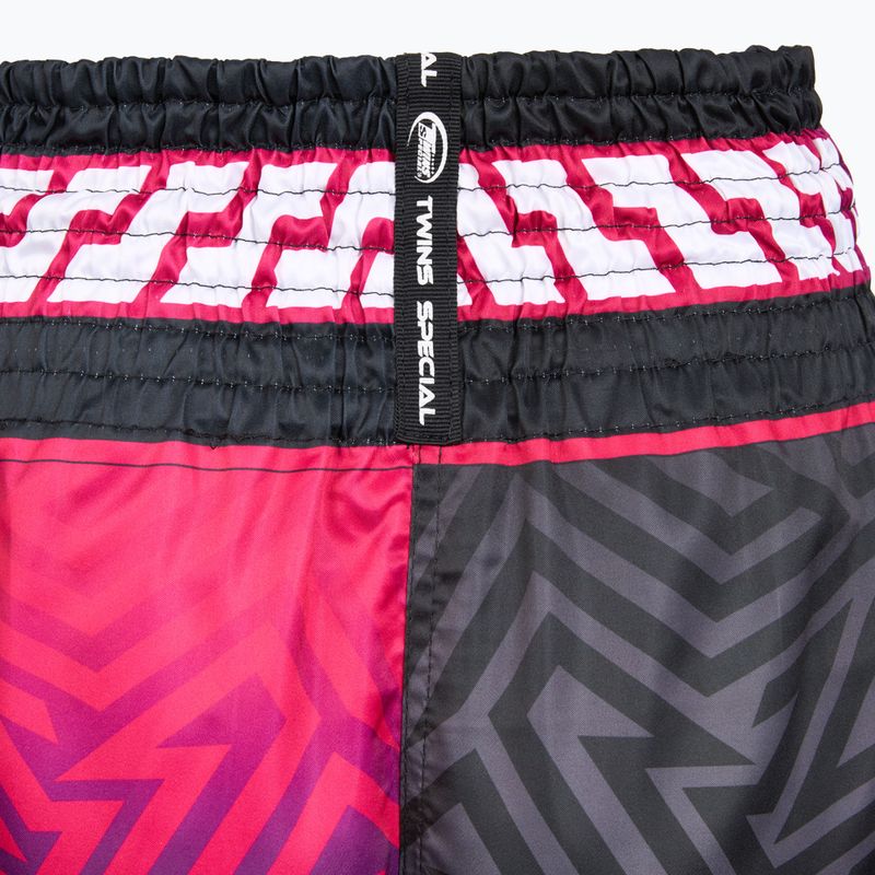 Тренировъчни шорти Twins Special Muay Thai Twins Maze brown/pink/blue/white 4