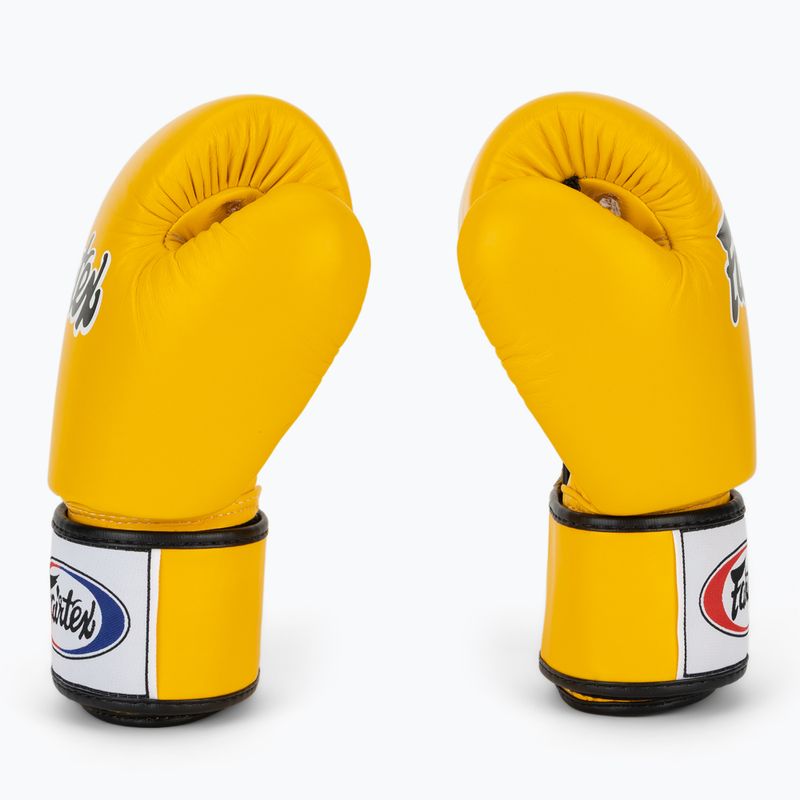 Боксови ръкавици Fairtex Universal "Tight-Fit" Design yellow 4