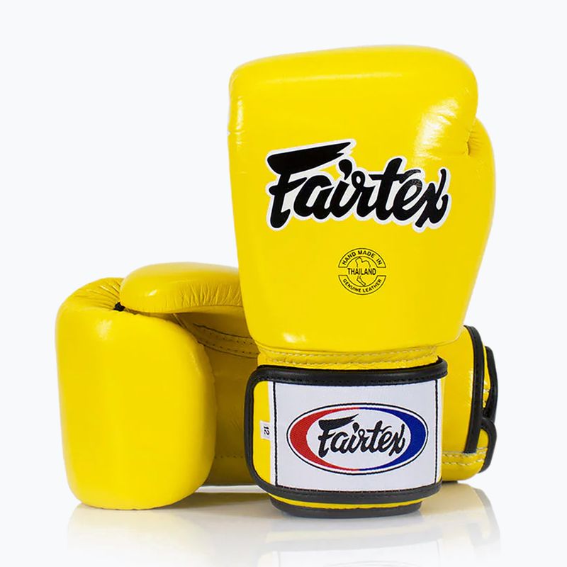 Боксови ръкавици Fairtex Universal "Tight-Fit" Design yellow 2