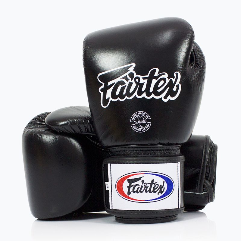 Fairtex Universal Дишащи черни боксови ръкавици 4