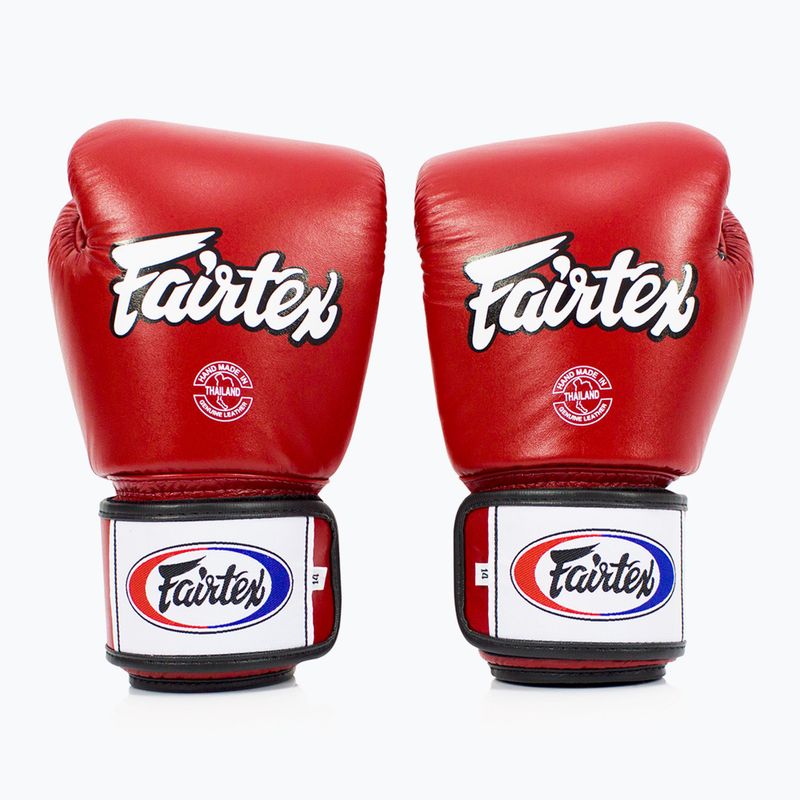 Fairtex Universal Дишащи червени боксови ръкавици