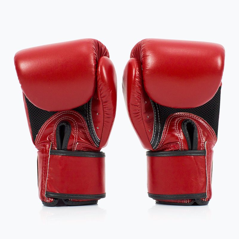 Fairtex Universal Дишащи червени боксови ръкавици 2