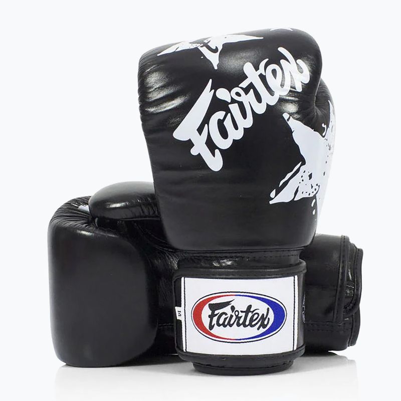 Боксови ръкавици Fairtex "Tight-Fit" Design-Nation Prints Collection black 5