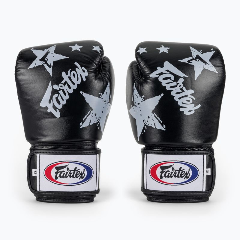 Боксови ръкавици Fairtex "Tight-Fit" Design-Nation Prints Collection black 2