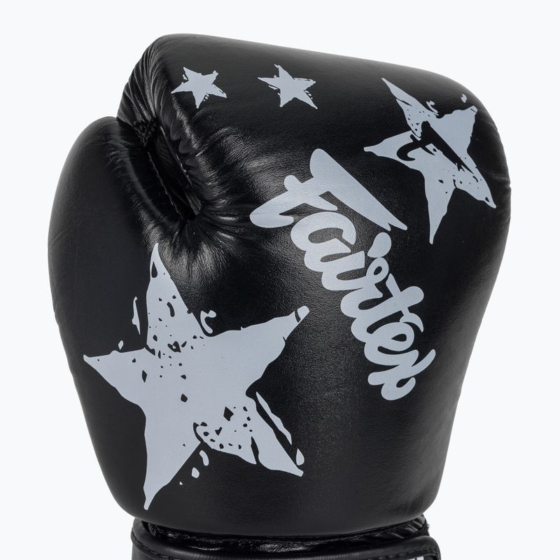 Боксови ръкавици Fairtex "Tight-Fit" Design-Nation Prints Collection black 5