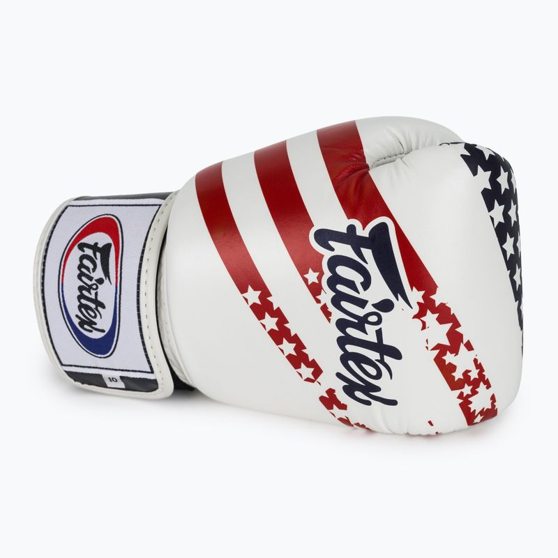 Боксови ръкавици Fairtex Universal "Tight-Fit" Design USA white 5