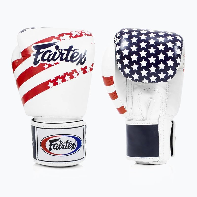 Боксови ръкавици Fairtex Universal "Tight-Fit" Design USA white