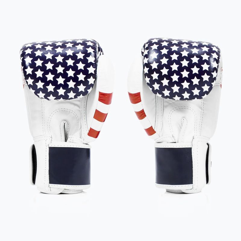 Боксови ръкавици Fairtex Universal "Tight-Fit" Design USA white 2