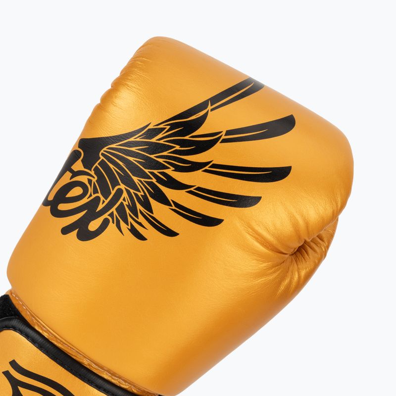 Боксови ръкавици Fairtex Universal „Tight-Fit“ Design Falcon gold 5