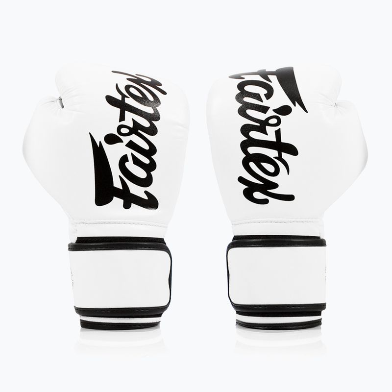 Боксови ръкавици Fairtex Microfiber white