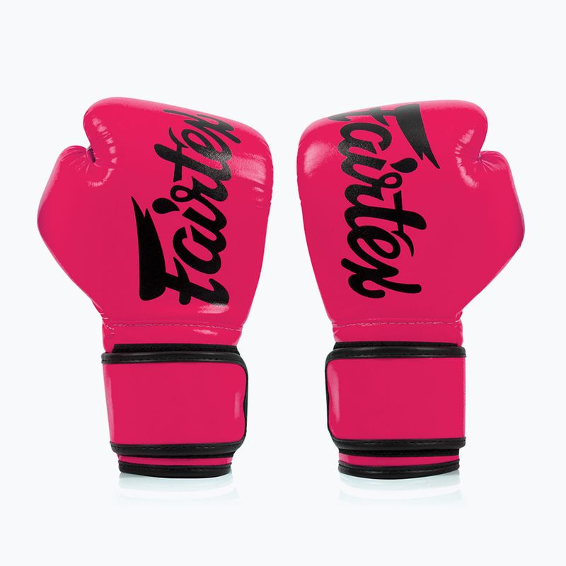 Боксови ръкавици Fairtex Microfiber pink/black