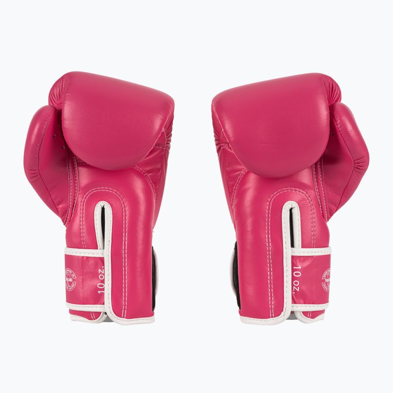 Боксови ръкавици Fairtex Microfiber pink/white 3