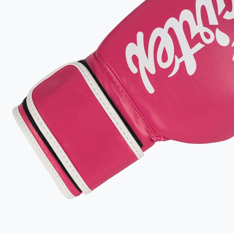 Боксови ръкавици Fairtex Microfiber pink/white 6
