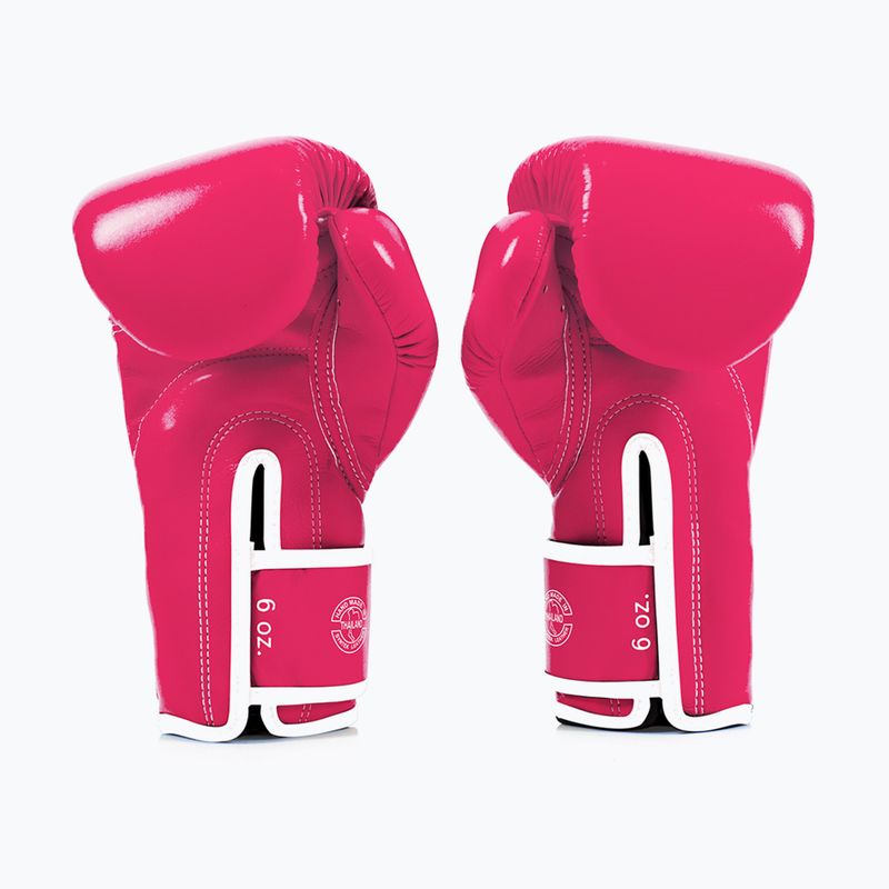 Боксови ръкавици Fairtex Microfiber pink/white 2