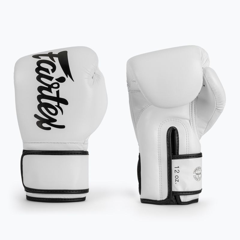 Боксови ръкавици Fairtex Microfiber white