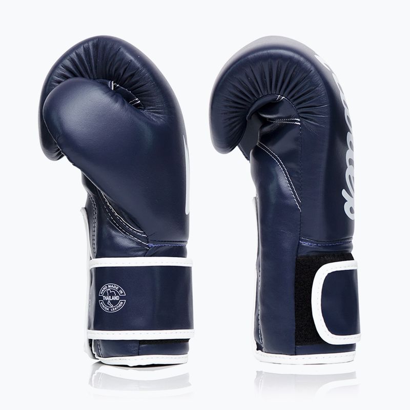 Боксови ръкавици Fairtex Microfiber Art Collections Blue Wave blue 3