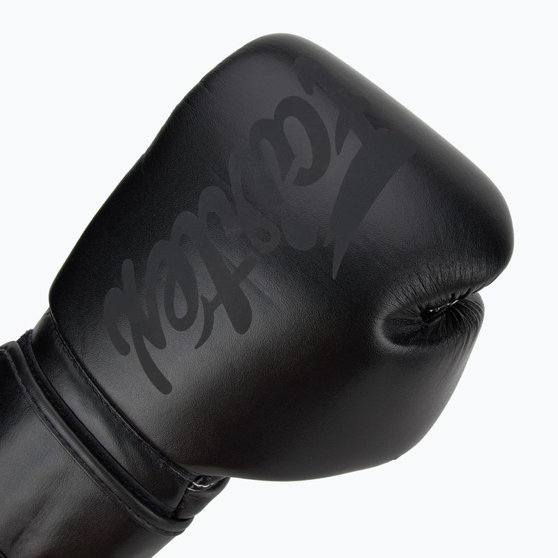 Боксови ръкавици Fairtex Microfiber Art Collection Solid black 5