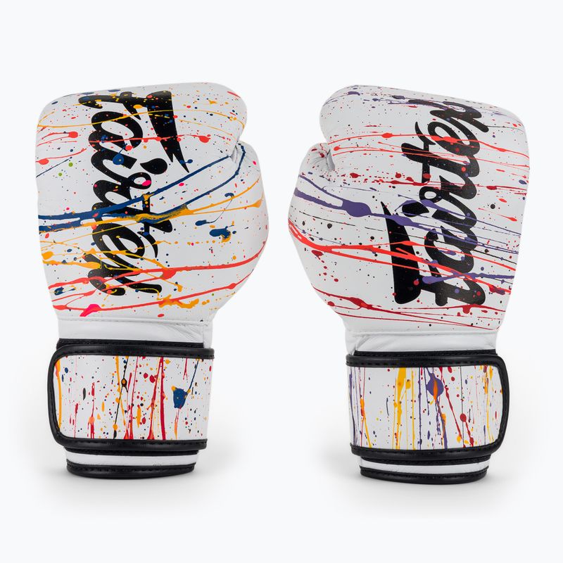 Боксови ръкавици Fairtex Microfiber Art Collections Painter white 2