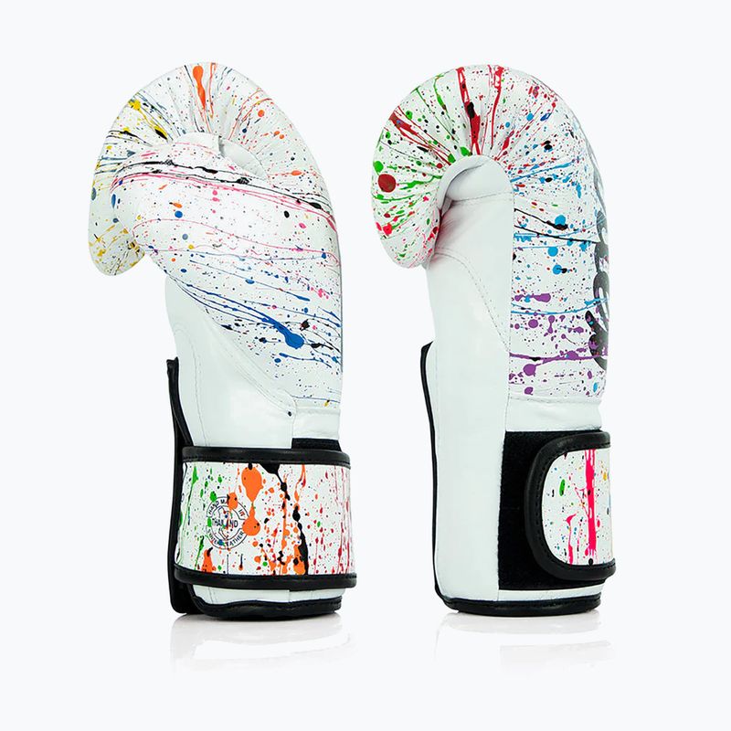 Боксови ръкавици Fairtex Microfiber Art Collections Painter white 3