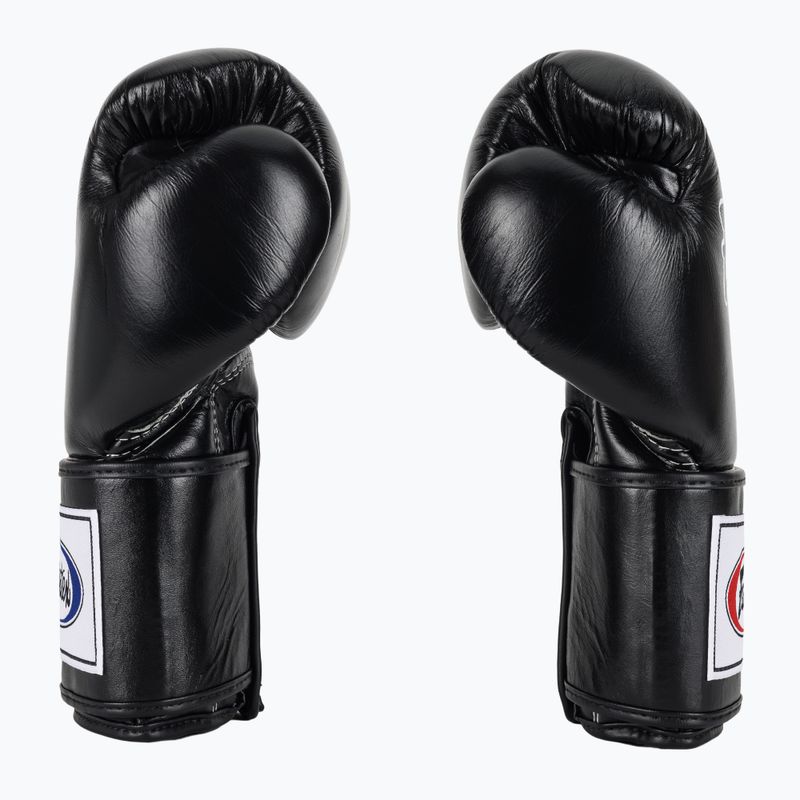 Боксови ръкавици Fairtex Super Sparring - с блокиран палец, черни 4