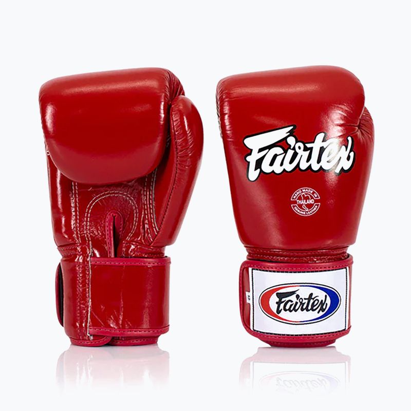 Боксови ръкавици Fairtex Super Sparring - Locked Thumb red