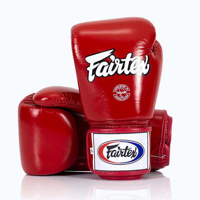 Боксови ръкавици Fairtex Super Sparring - Locked Thumb red 2