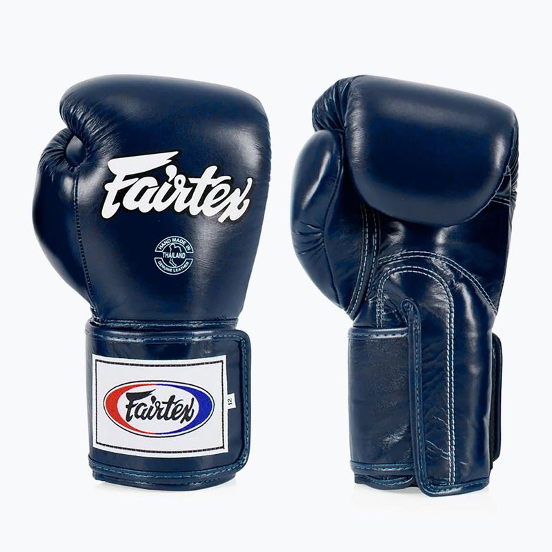 Боксови ръкавици Fairtex Super Sparring - Locked Thumb blue