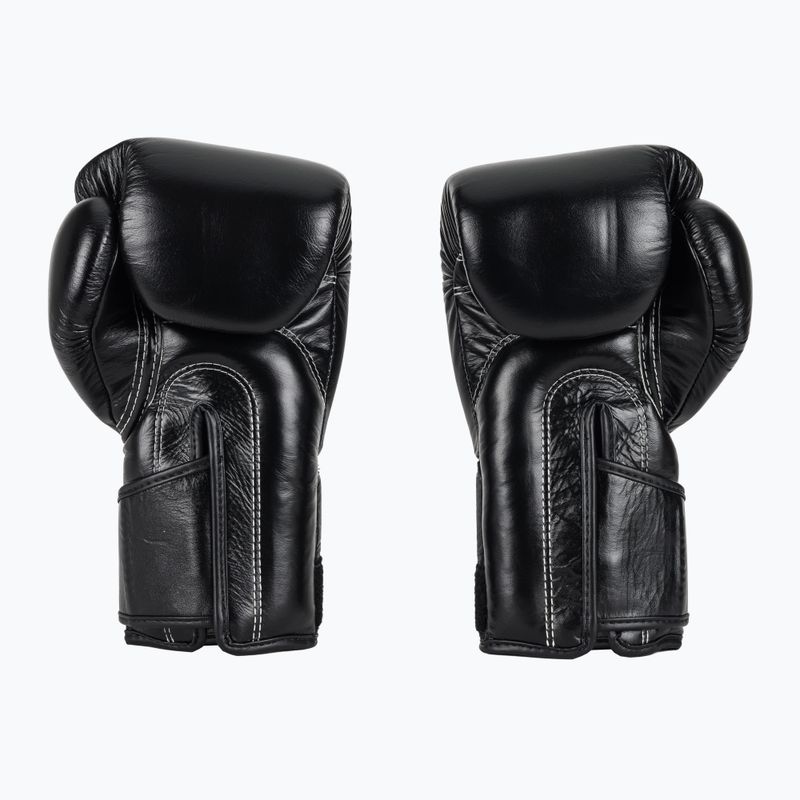 Fairtex Стилни ъглови боксови ръкавици за спаринг - заключен палец черни 3