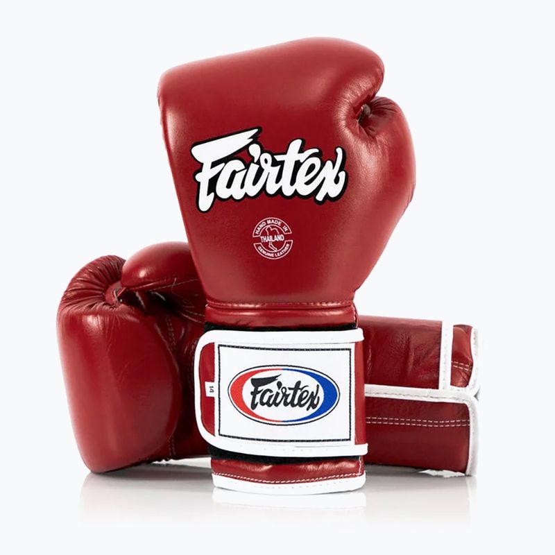Боксови ръкавици Fairtex Heavy Hitter's Mexican Style red 4