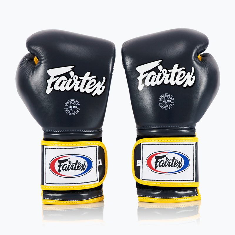 Боксови ръкавици Fairtex Heavy Hitter's Mexican Style blue/yellow