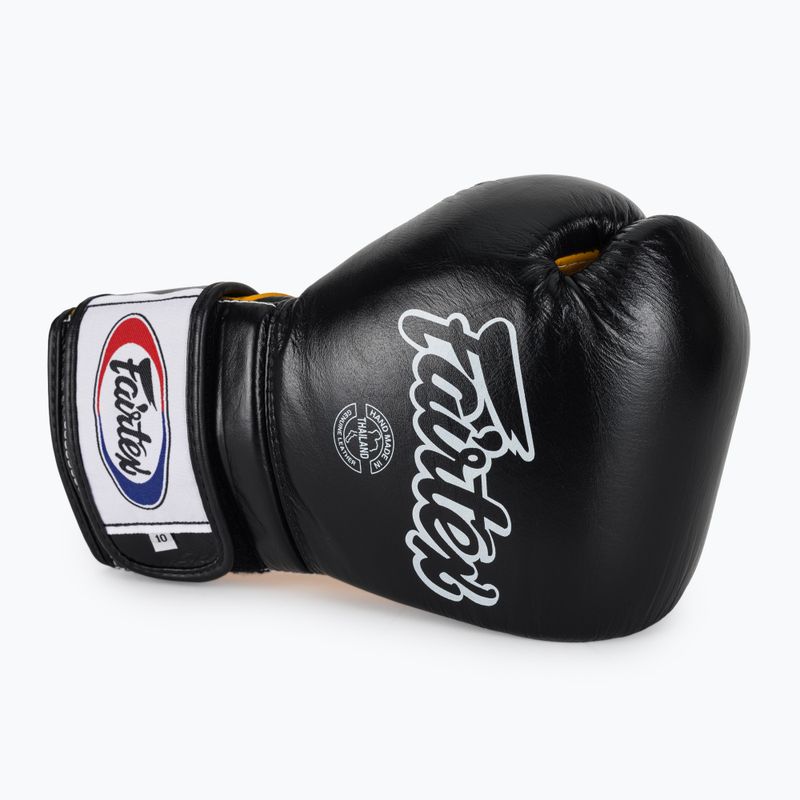Боксови ръкавици Fairtex Heavy Hitter's Mexican Style black/yellow 5