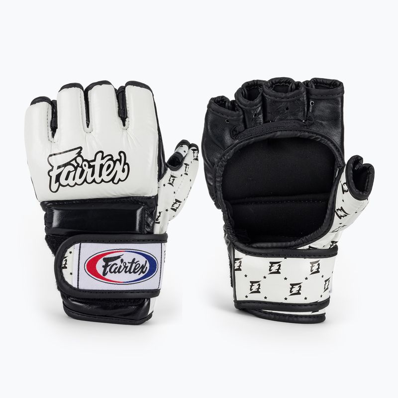 Fairtex Super Sparring граплинг ръкавици бели/черни