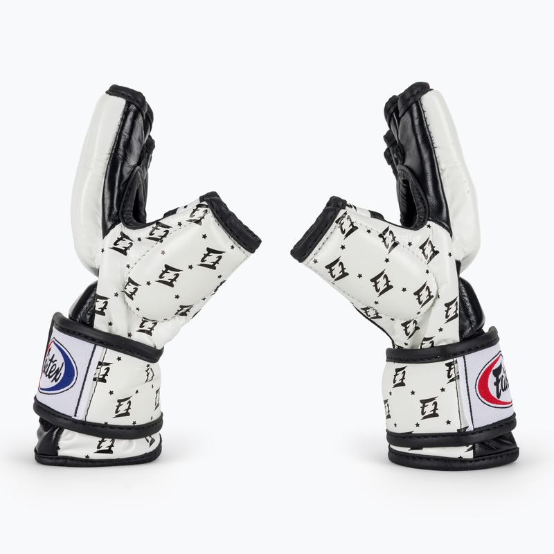 Fairtex Super Sparring граплинг ръкавици бели/черни 4