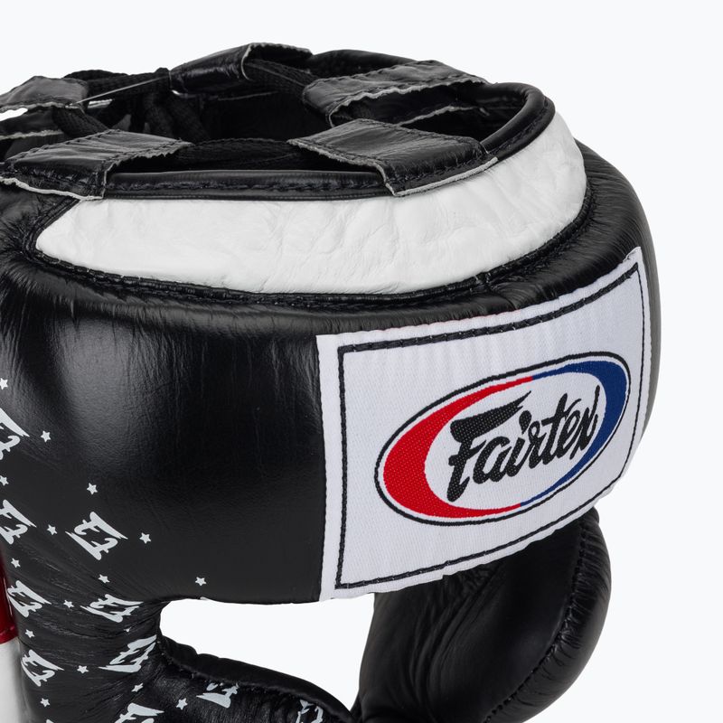 Боксова каска Fairtex Super Sparring black/white 4