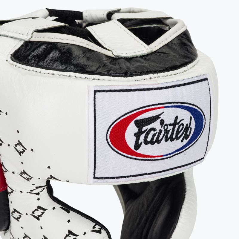 Боксова каска Fairtex Super Sparring white/black 4
