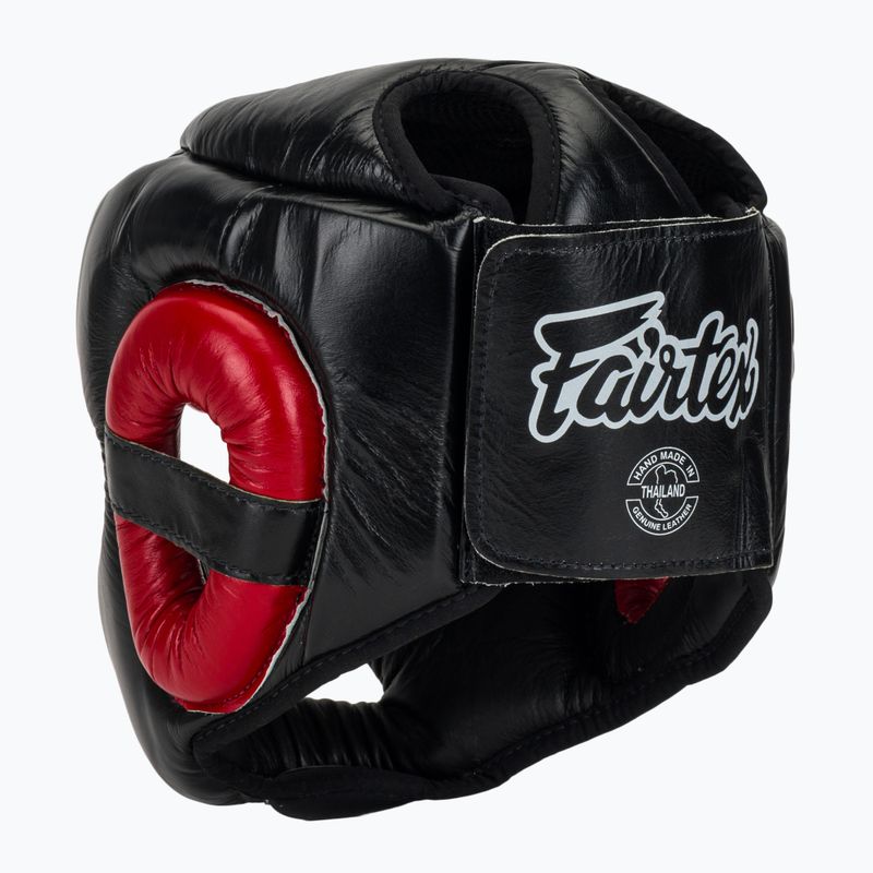 Боксова каска Fairtex Diagonal Vision Sparring - Full Head Coverage black/red 3
