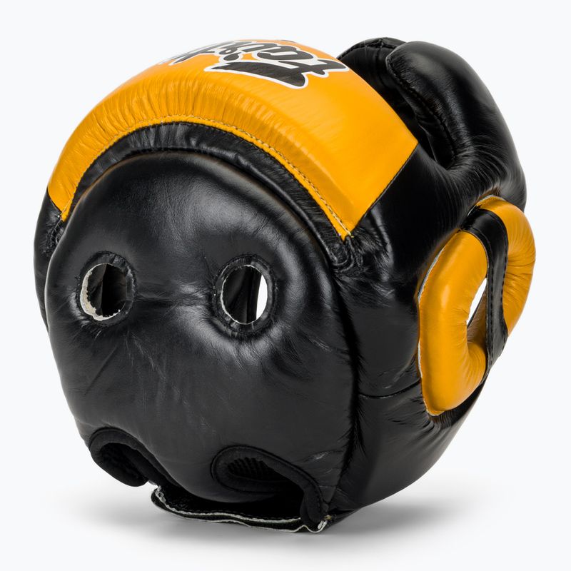 Боксова каска Fairtex Diagonal Vision Sparring - Full Head Coverage black/yellow 6