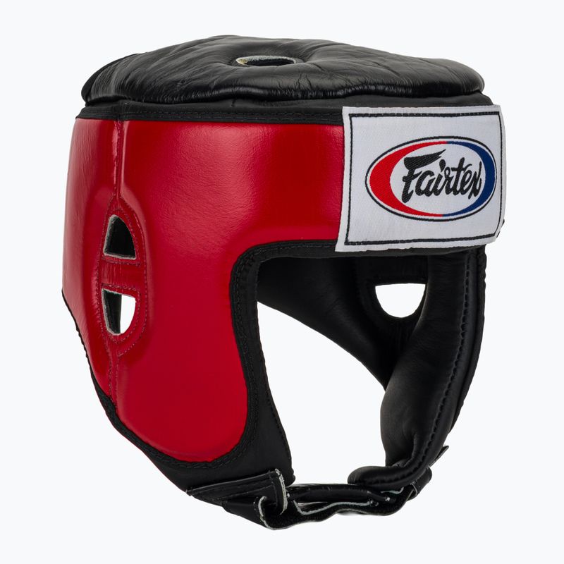 Защитна каска Fairtex Muay Thai & Kickboxing Competition red