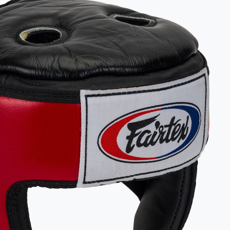 Защитна каска Fairtex Muay Thai & Kickboxing Competition red 4
